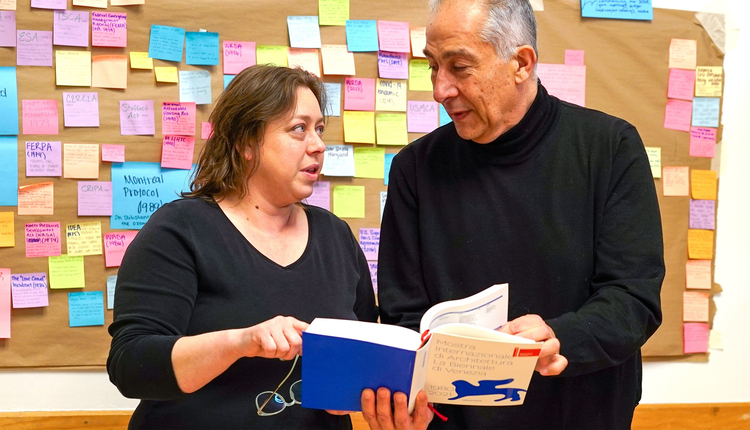 Co-curators Dr. Enric Ruiz-Geli and Dr. Anne-Lise Velez