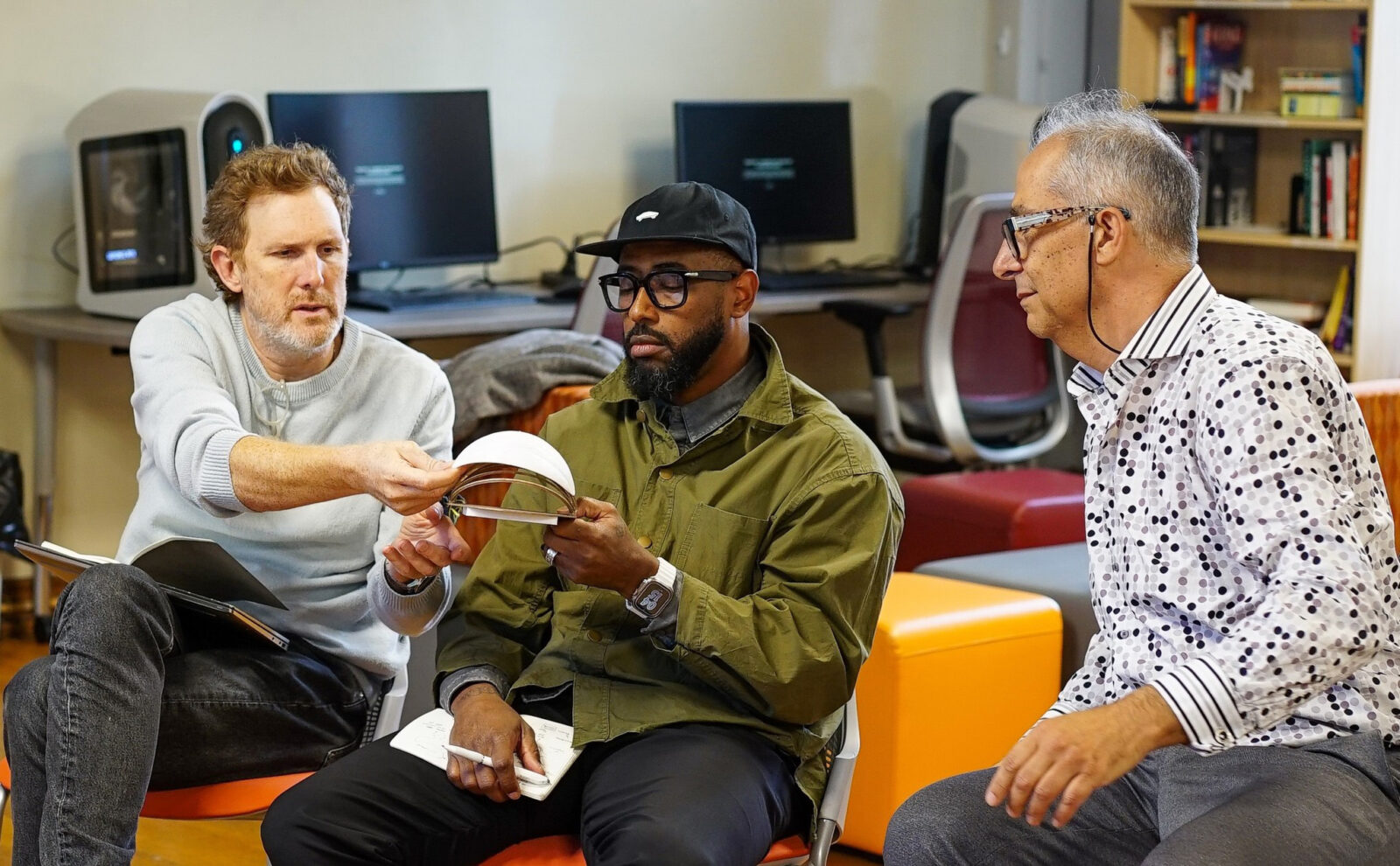 USM CEO US Jon Thorson, Designer Kevin Jones, Curator Enric Ruiz Geli.