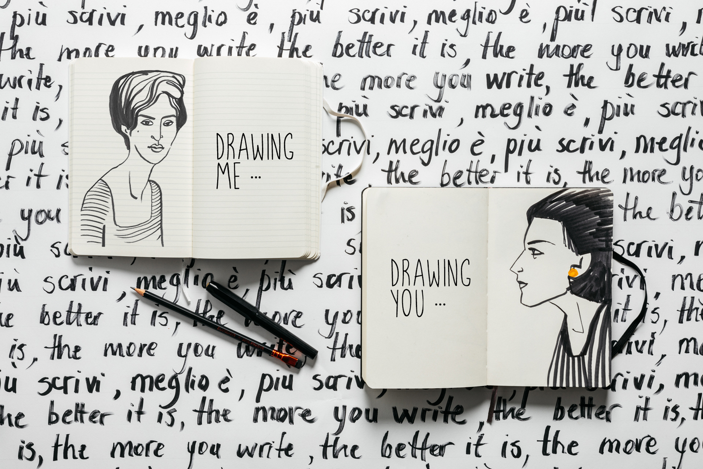 Moleskine_ DRAWING ME DRAWING YOU