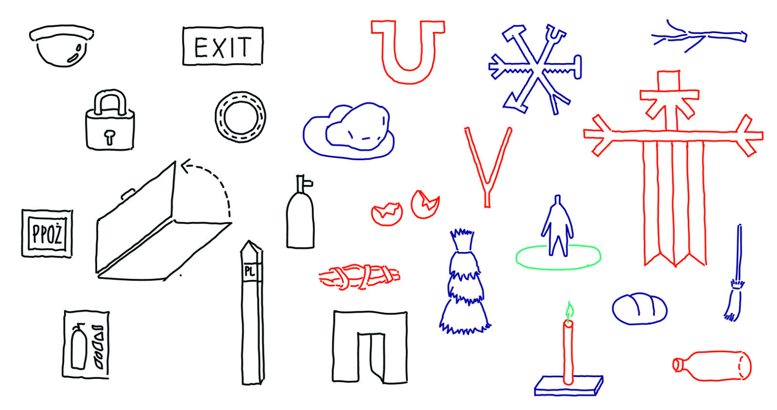 Design drawings by Maciej Siuda for the exhibition in the Polish Pavilion, courtesy of the artist