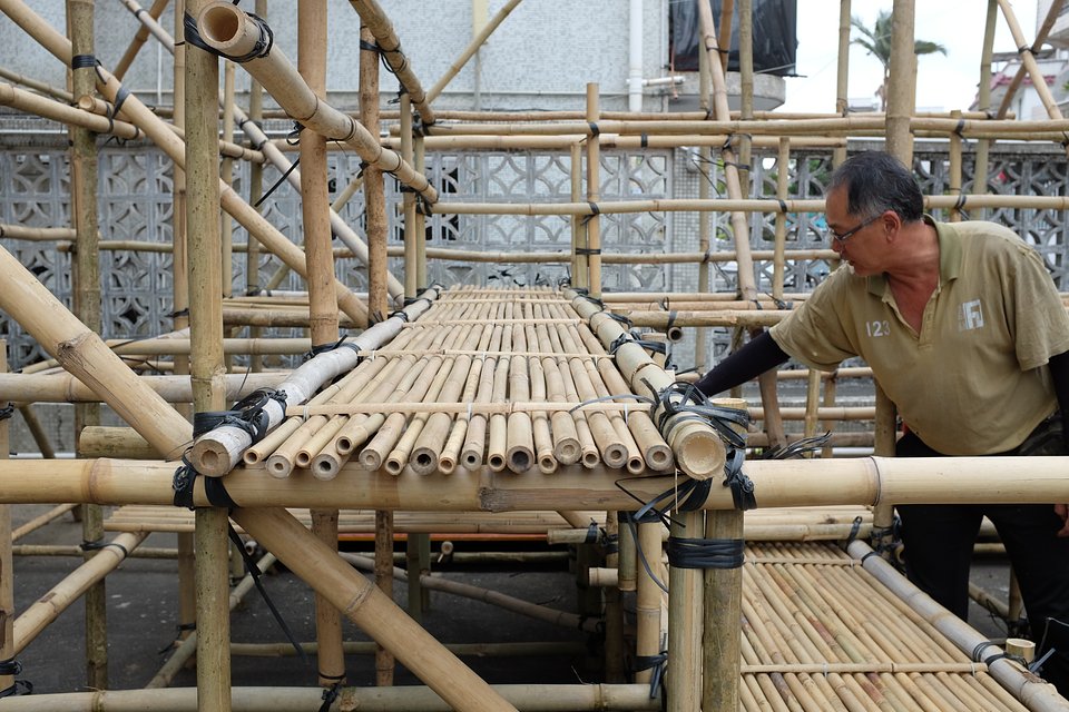 Bamboo MockUp, Photo by Wing Yuen, Designed by Architecture Land Initiative and BEAU Architects, Courtesy of The Curatorial Team