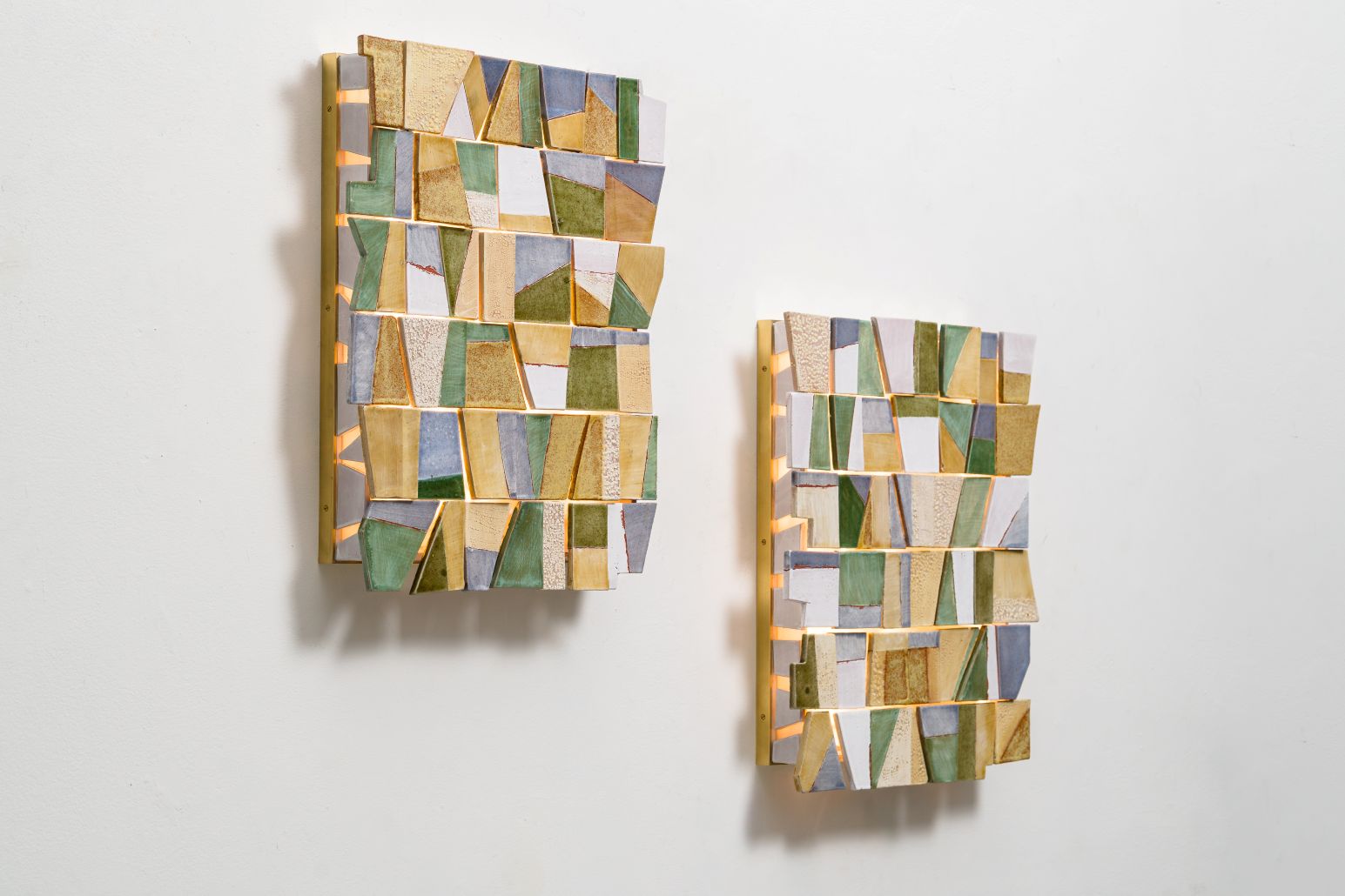 Geo Lighting by Christopher Russell Makes Ceramics Glow and Interiors Shine