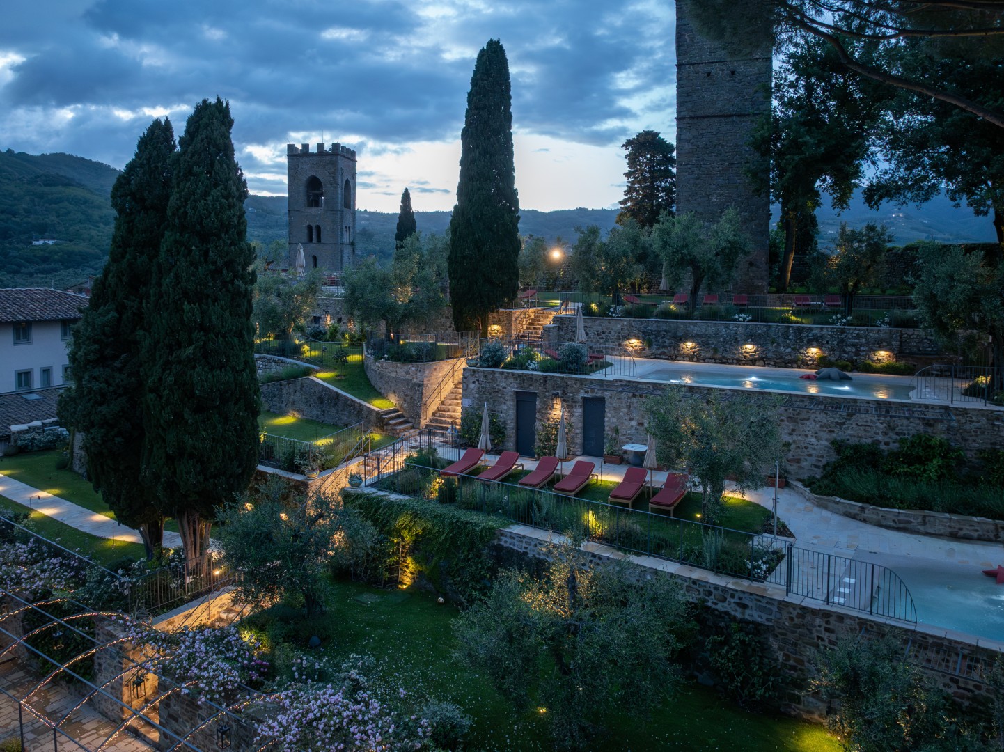 Terraces of Light Transform the Medieval Gardens of La Monastica