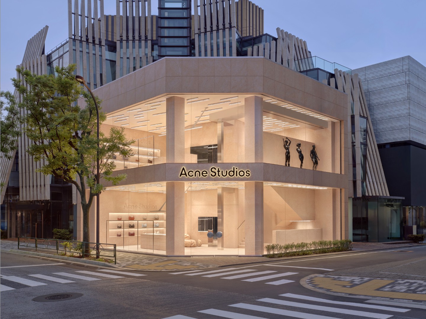 Acne Studios Opens New Tokyo Aoyama Flagship Store Wrapped in Pink Granite