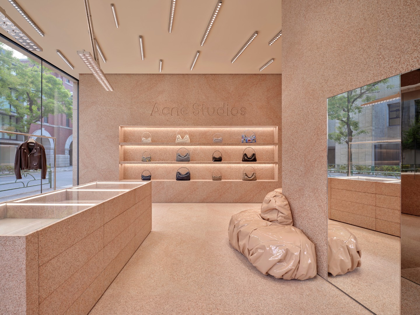 Acne Studios Opens New Tokyo Aoyama Flagship Store Wrapped in Pink Granite