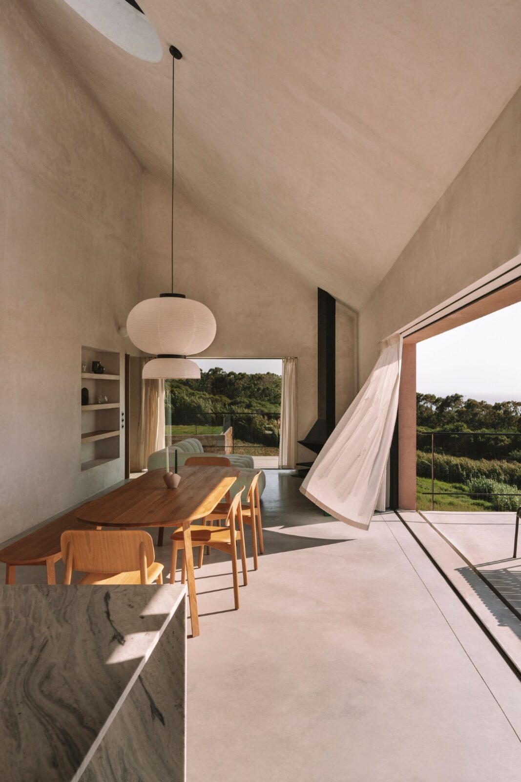 Explore Sustainable House Design in Portugal, Casa Plaj with Pool, Fruit Trees, and Panoramic Atlantic Views