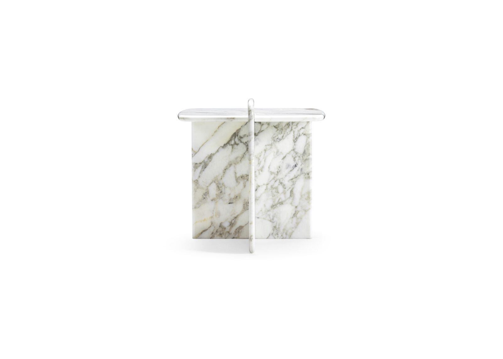 Cards side table marble