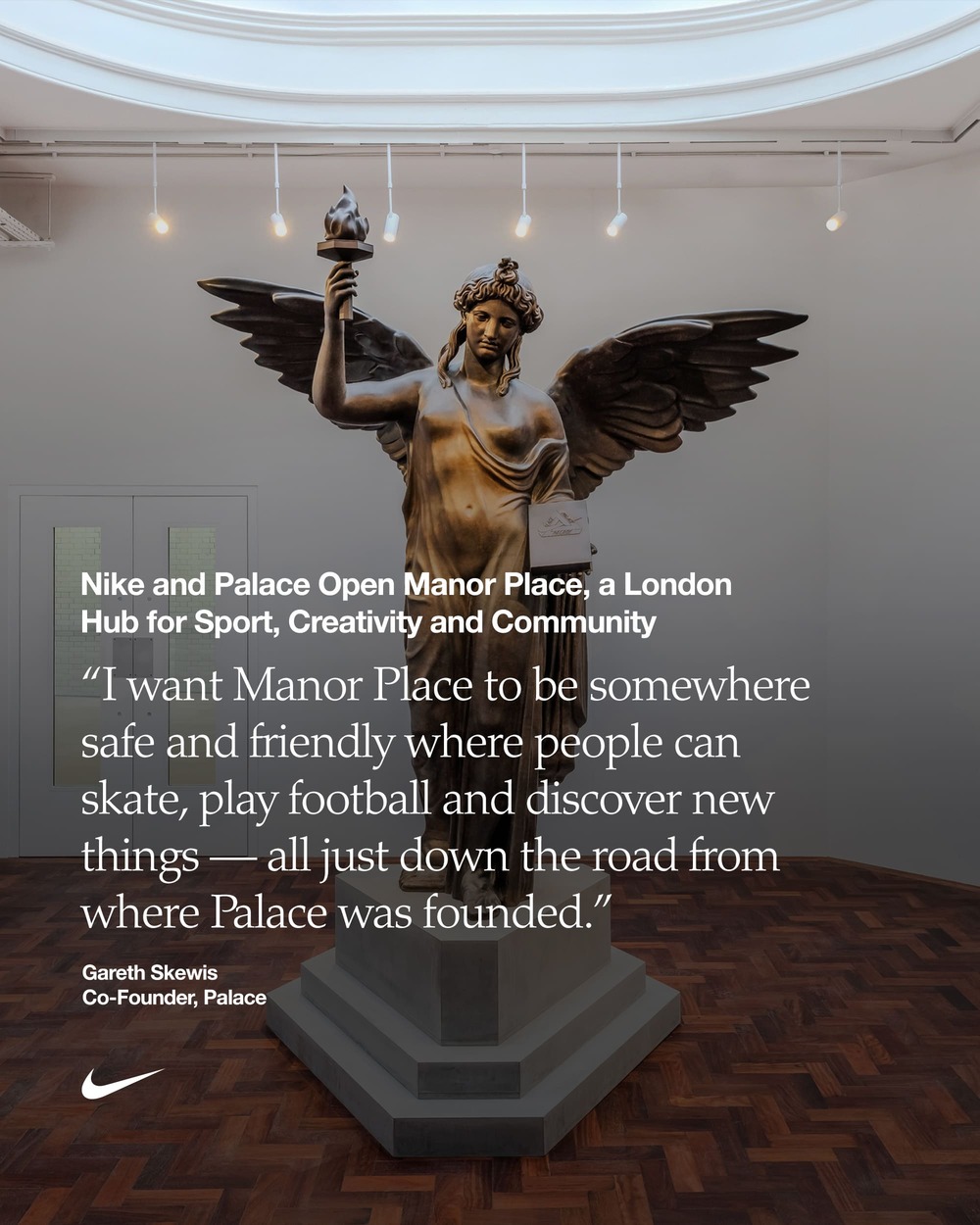 Nike and Palace Skateboards are joining forces to open Manor Place