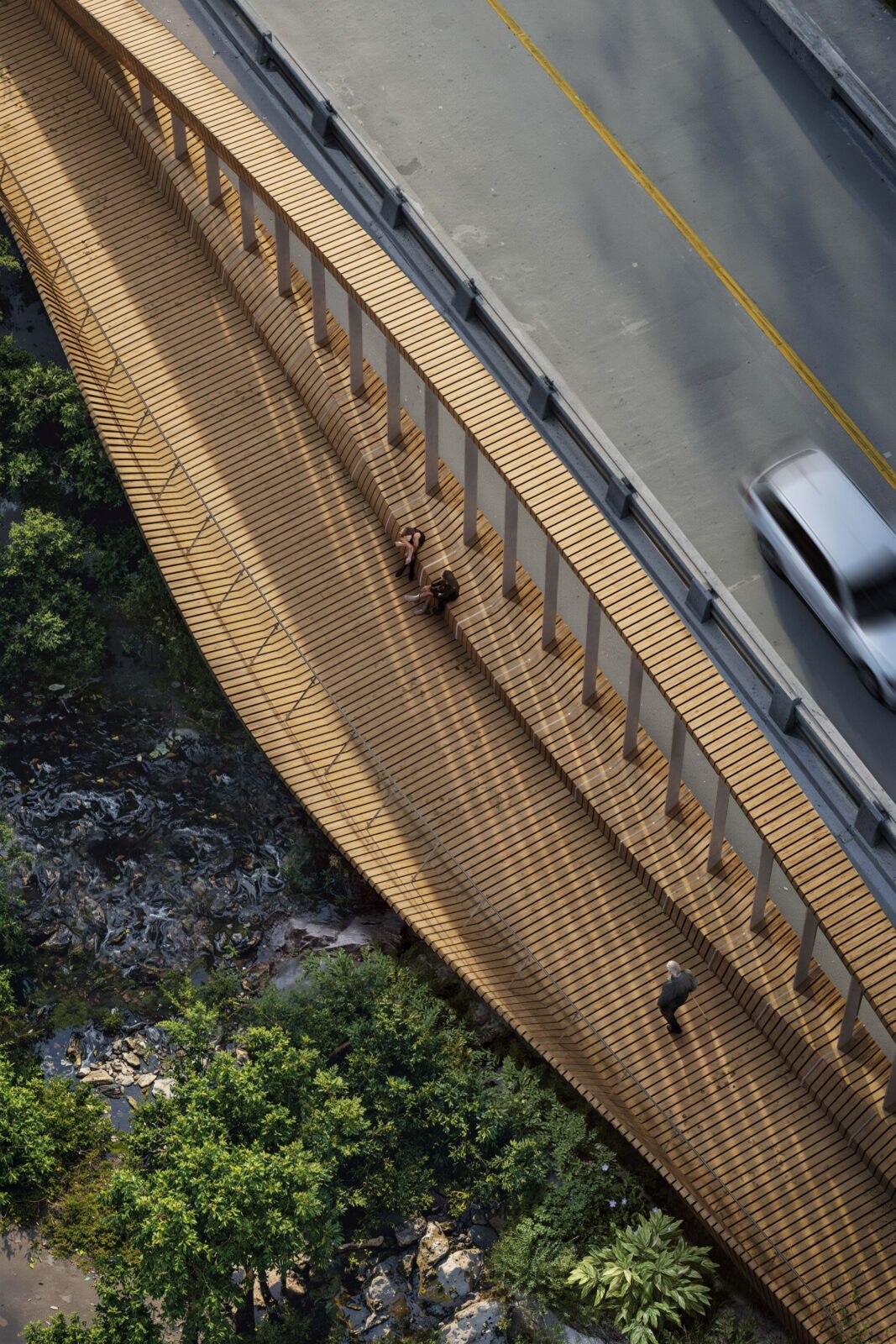 A New Pedestrian Rhythm for Catskill Creek Bridge in Upstate New York

