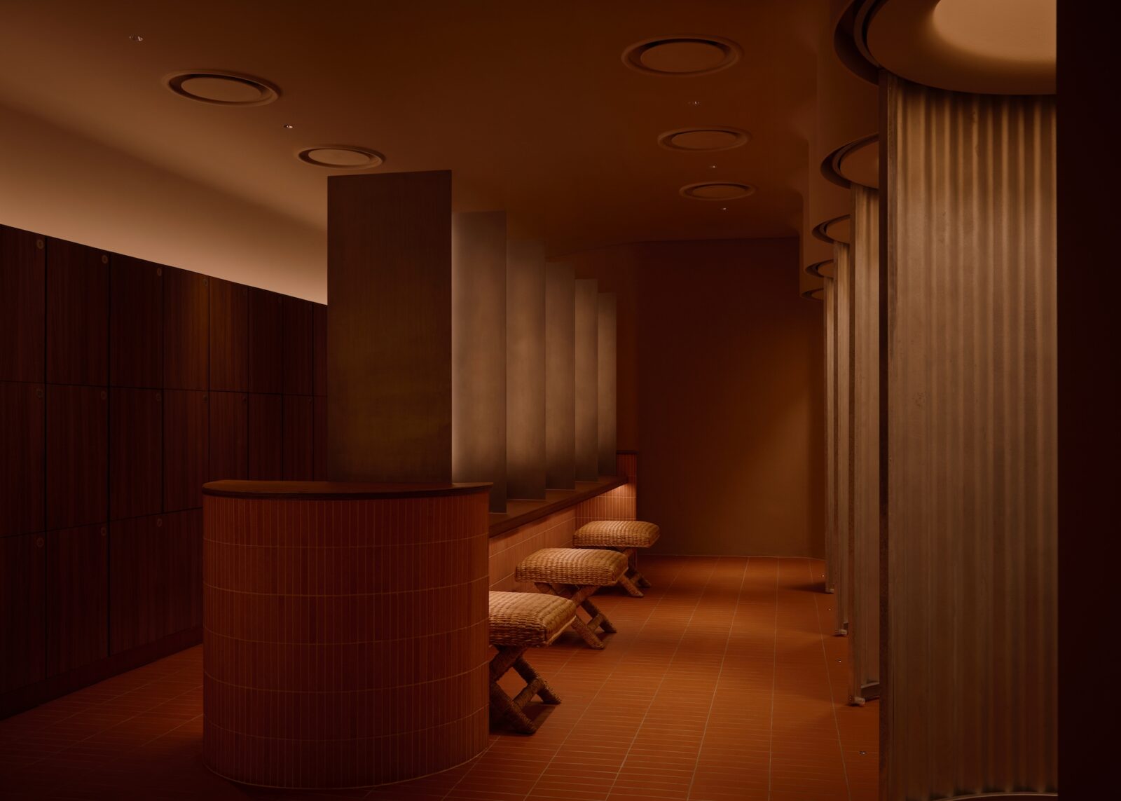 Nowhere bath features soft, comfortable lighting