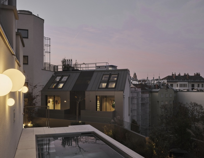 Vienna Rooftop Villa Blends Contemporary Design with Historic Foundations