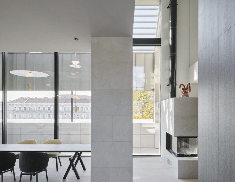 Vienna Rooftop Villa Blends Contemporary Design with Historic Foundations