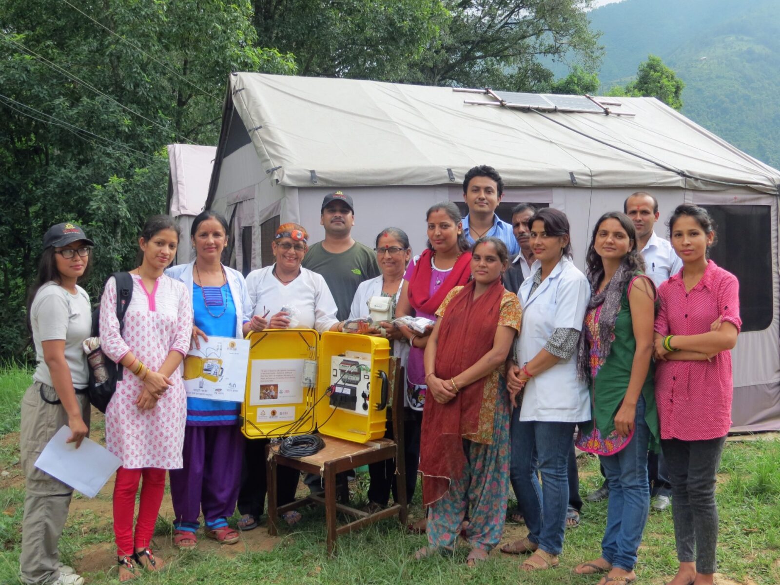 Solar suitcase in Nepal