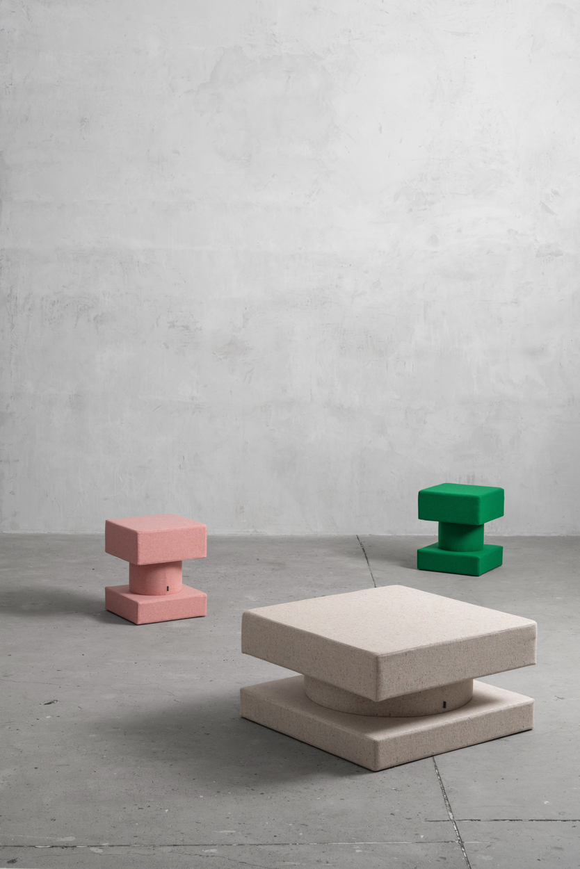 +kouple Steps Beyond Lighting With a Geometric Taitō Pouf