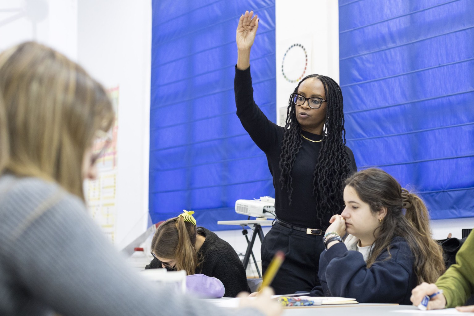 Juliet with ESDIR students