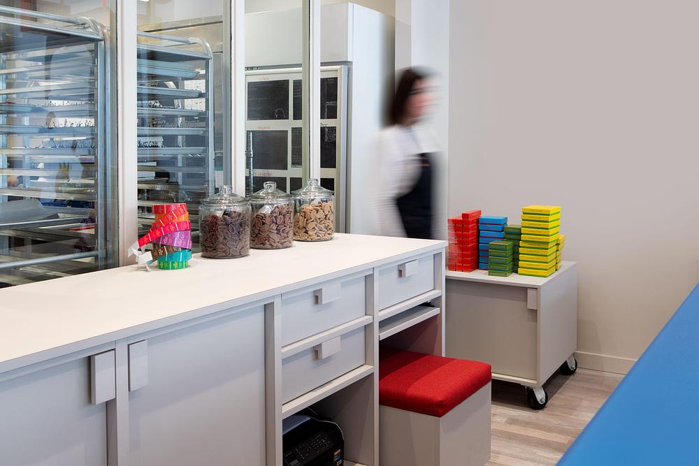 The main reception visually separates the place