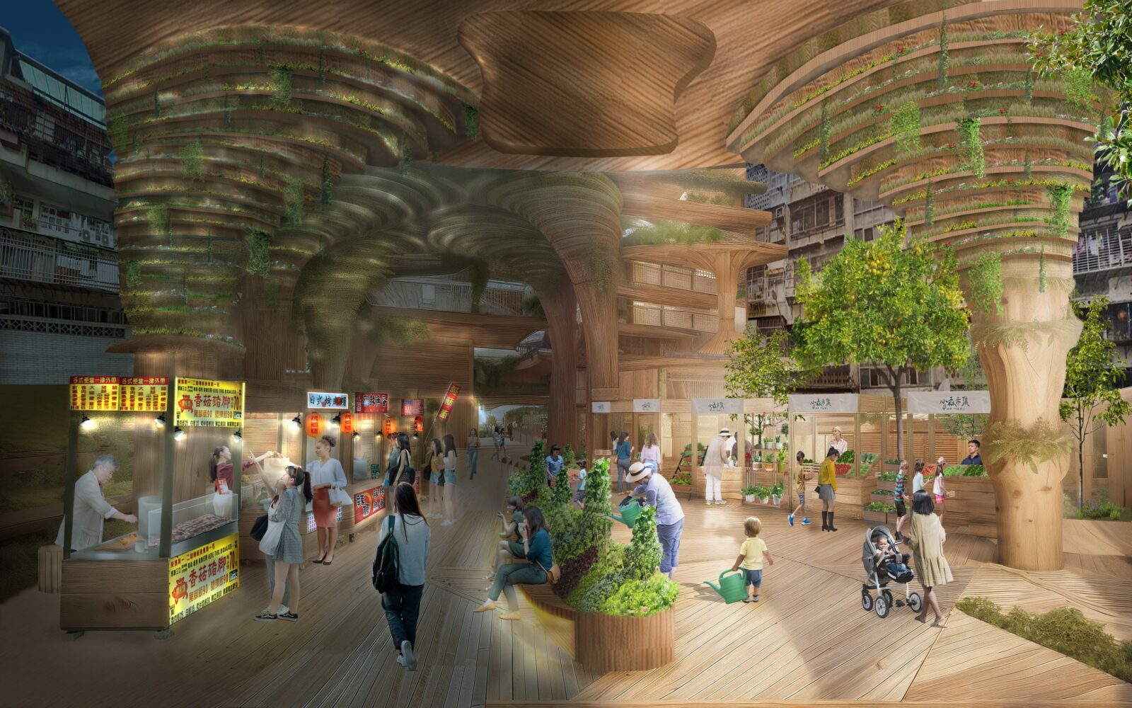 What, if anything, would you change or add to Harvest Circuit if you had the chance to develop it further now, whether in terms of program, technology or community involvement?
I’d focus more on participatory design—working directly with local vendors and residents to co-create the spaces and systems. Technologically, I’d like to integrate smart sensors to monitor water, energy, and waste flows in real time, which could help refine the circular processes further.