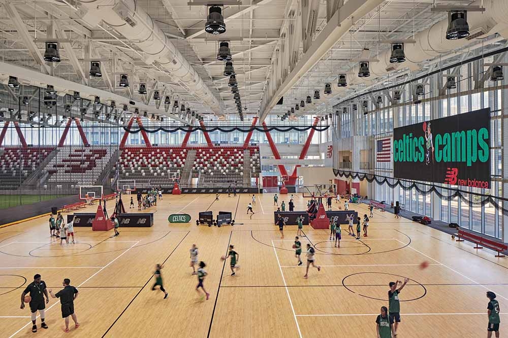 Basketball court at the TRACK