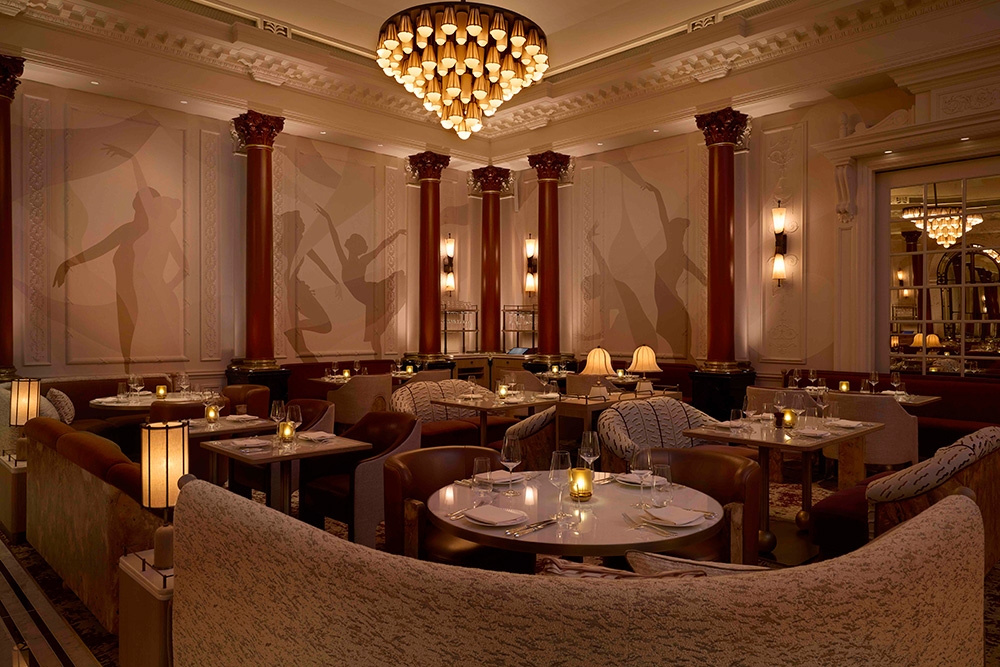 Gallery at The Savoy London's new lighting design by Atelier Lighting