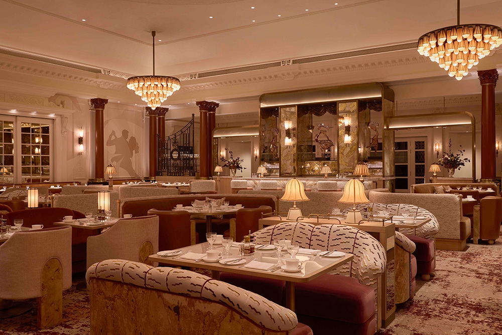 Gallery at The Savoy London's new lighting design by Atelier Lighting