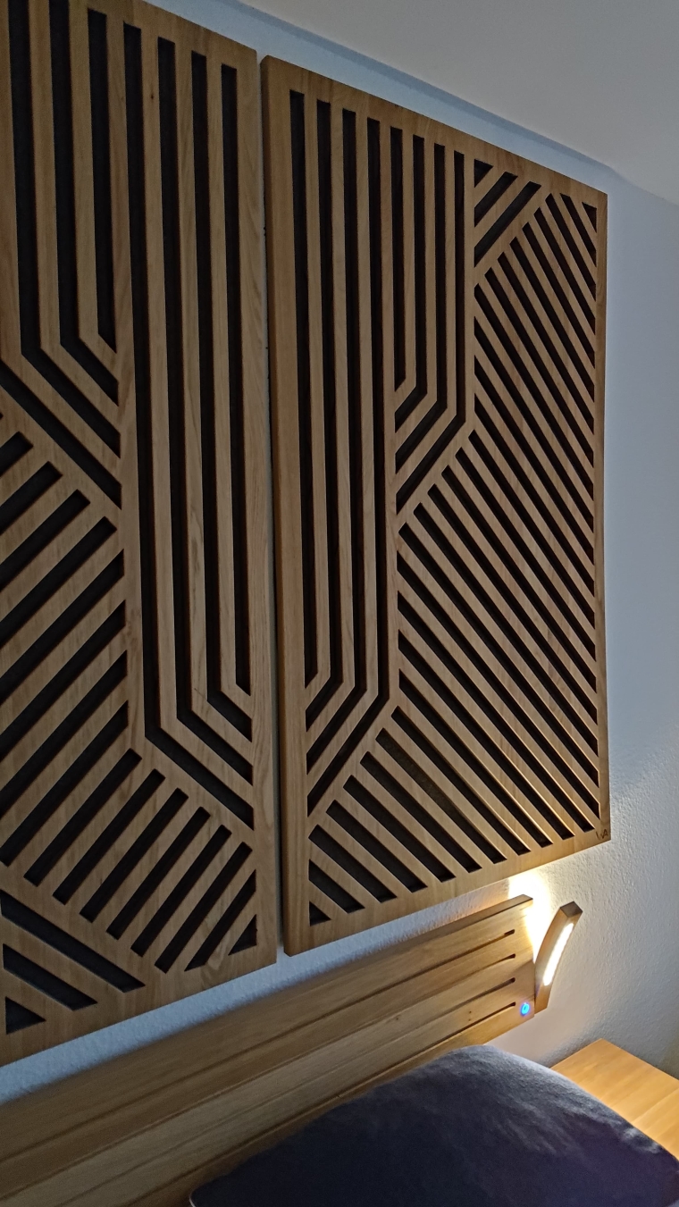 Floating bed oak board