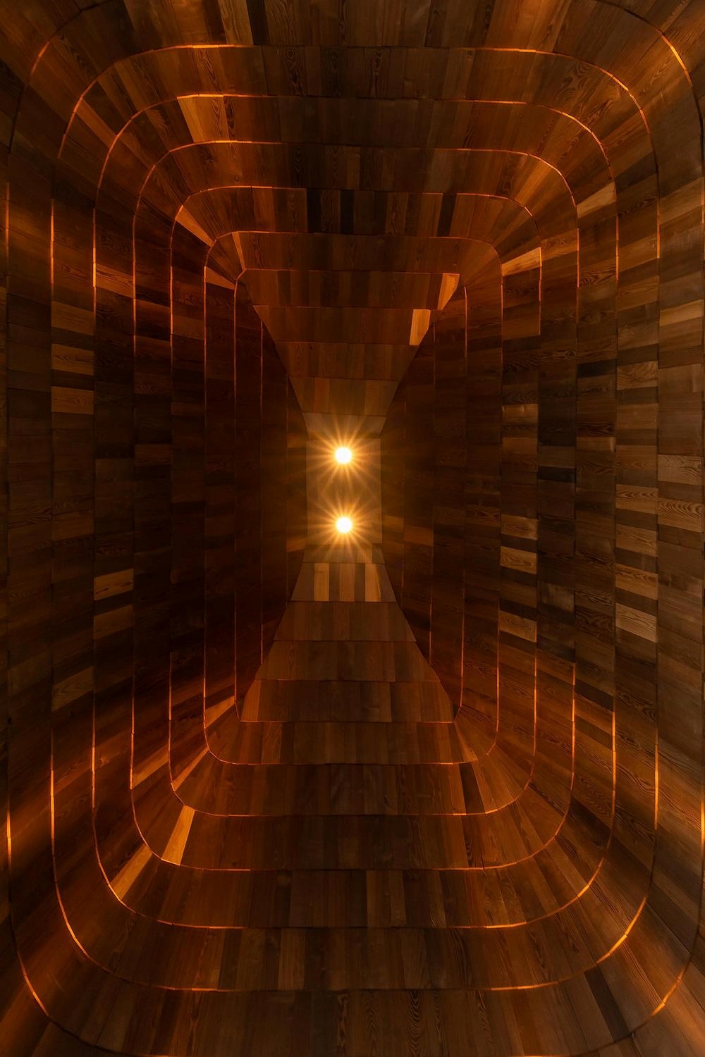 The inner surface of the roof