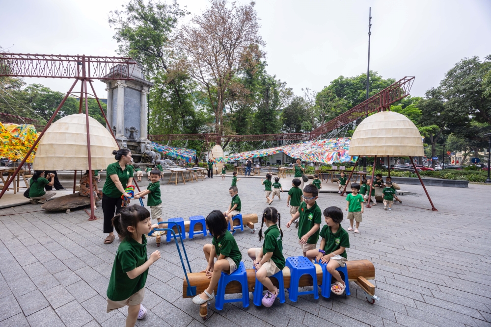 Kindergarden kids participated in the project