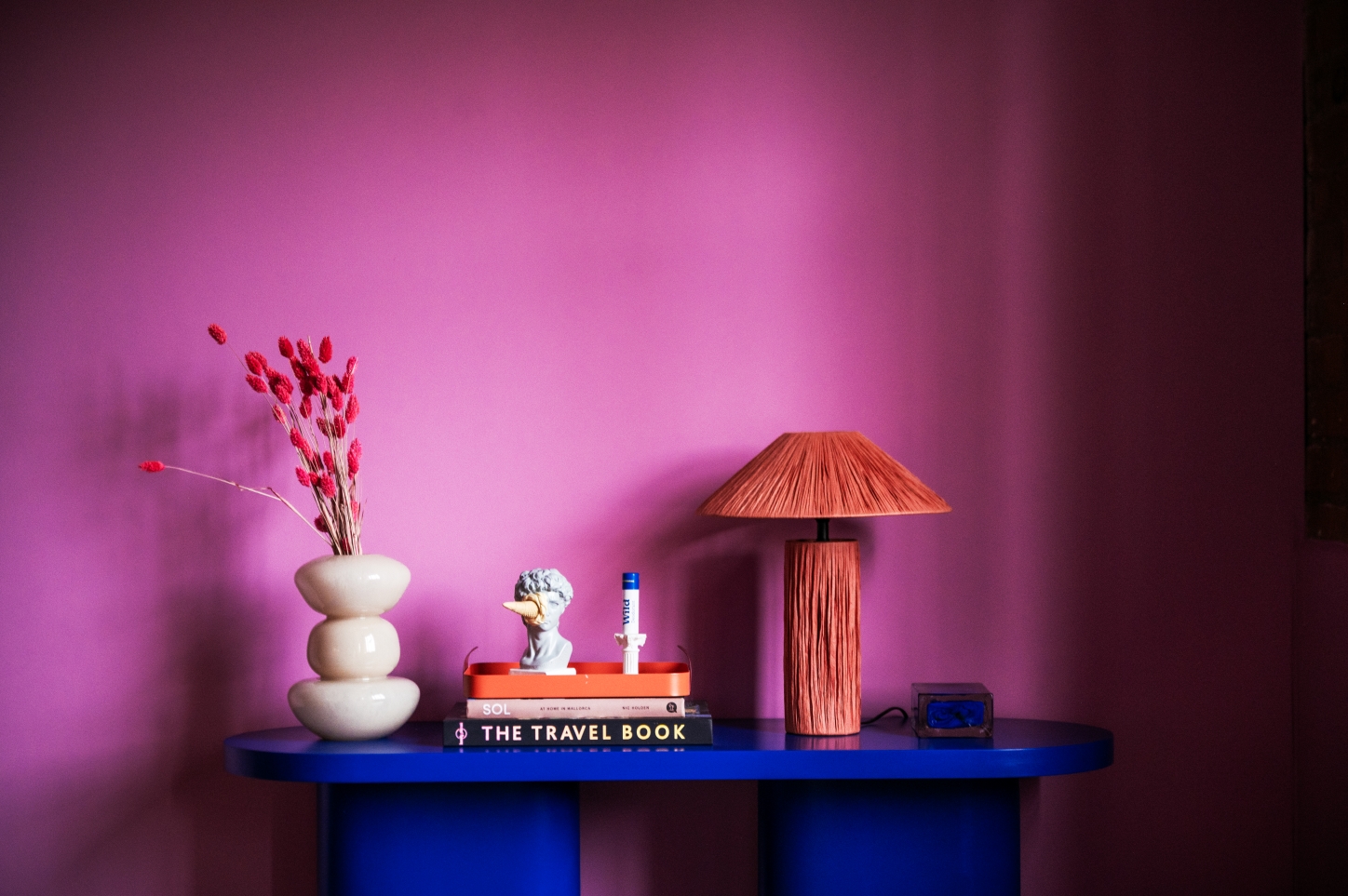 Vibrant pink colour palette