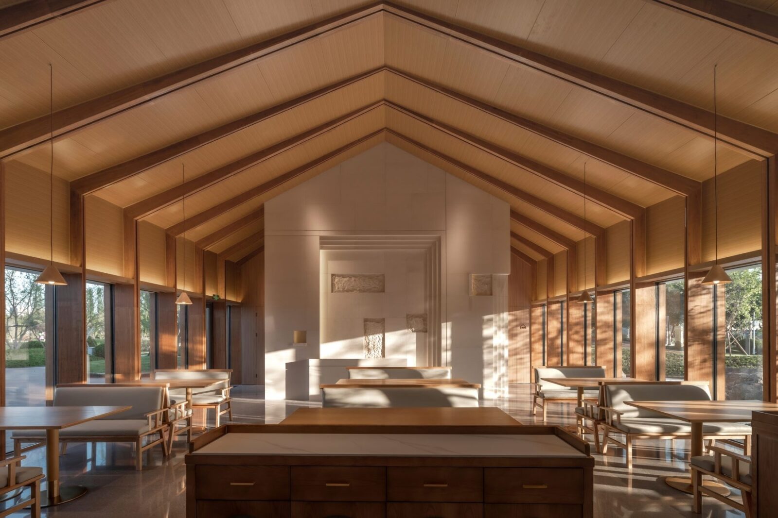 Jinmao Langfang Longhe Central Park Club by J+B Studios Architectural Lighting