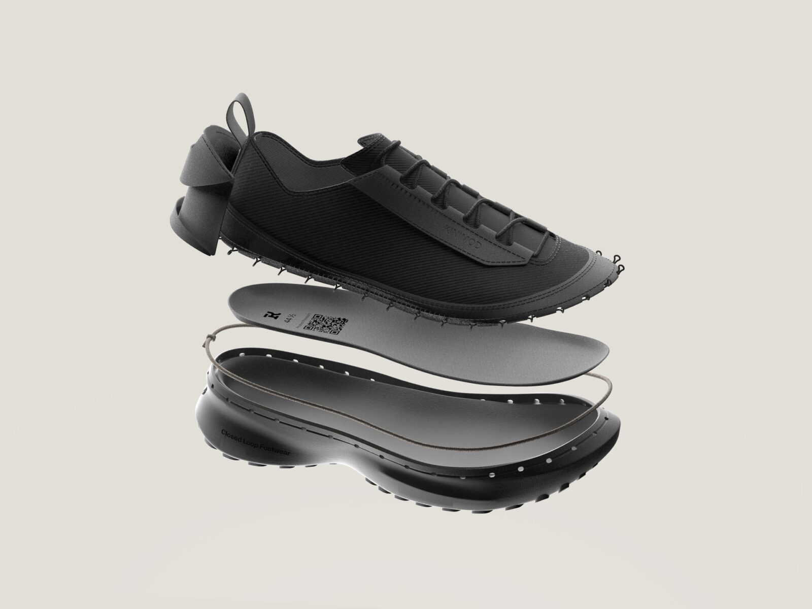 Closed Loop Footwear is a modular sneaker designed by Dominik Scherrer