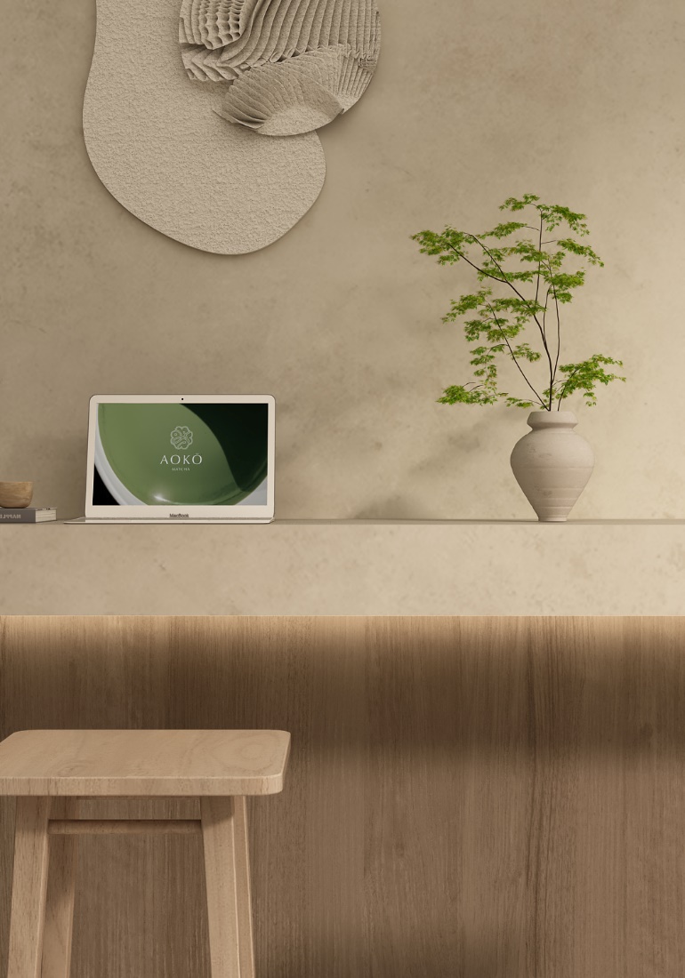 AOKO MATCHA cafe design