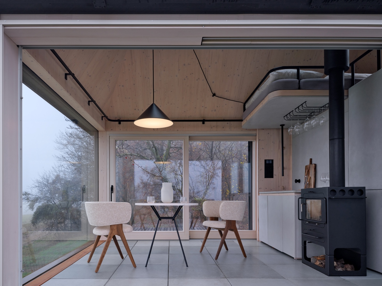 Cabin Devin dining area