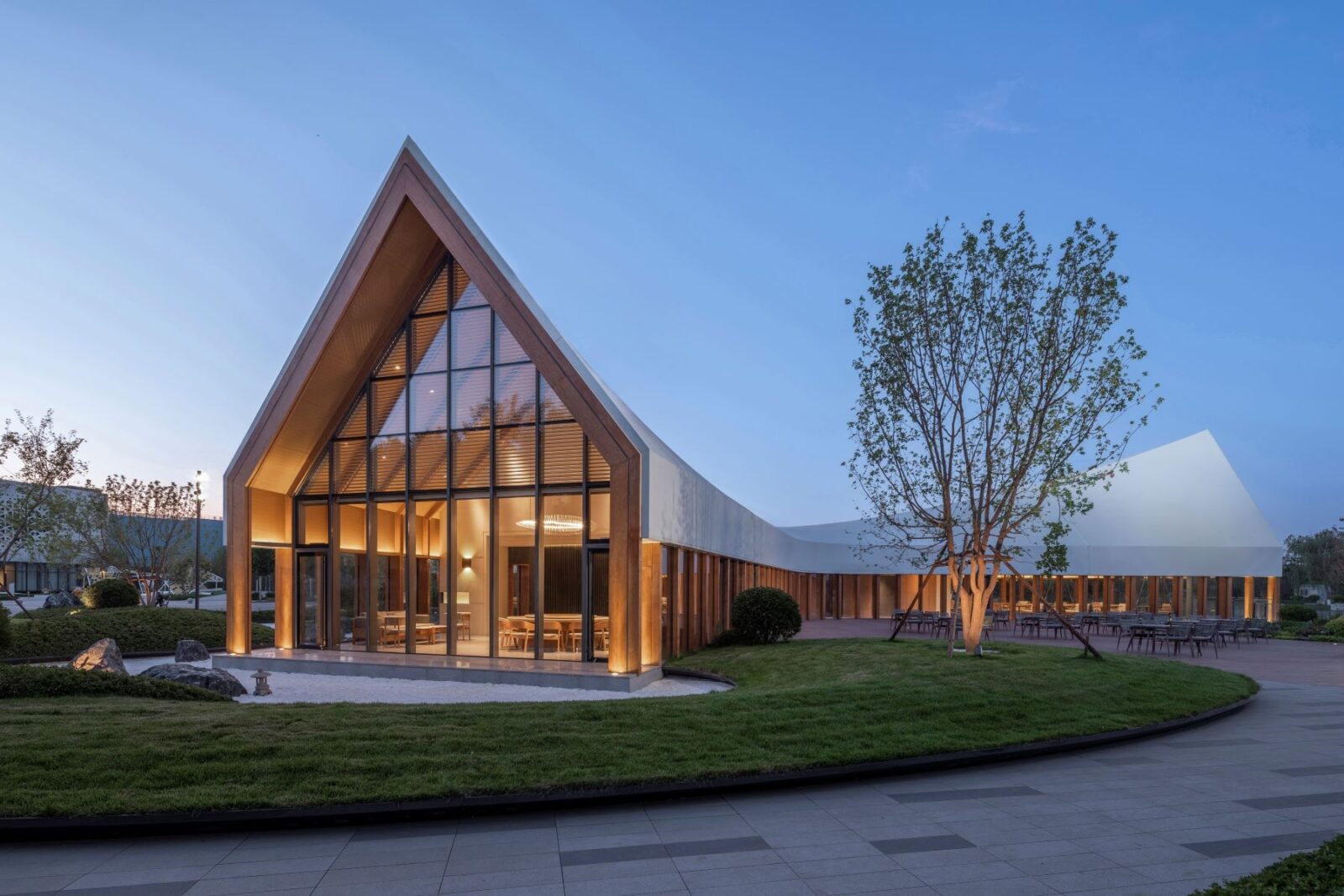 Jinmao Langfang Longhe Central Park Club by J+B Studios Architectural Lighting