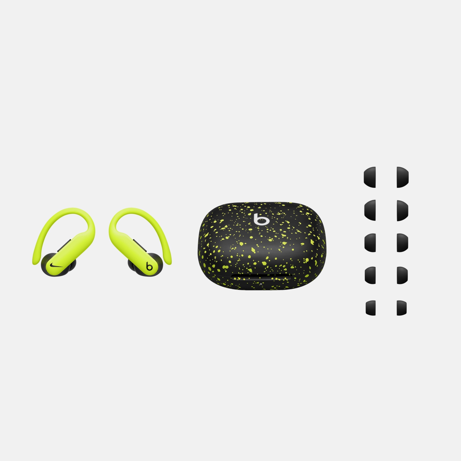 Nike x Powerbeats Pro 2, case and tip sizes