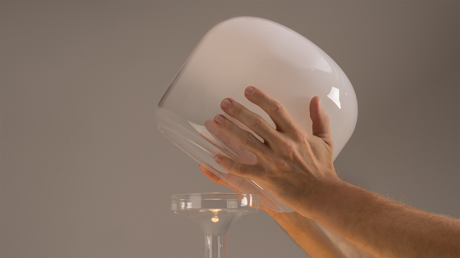 Spirito glass table lamp by Maytoni