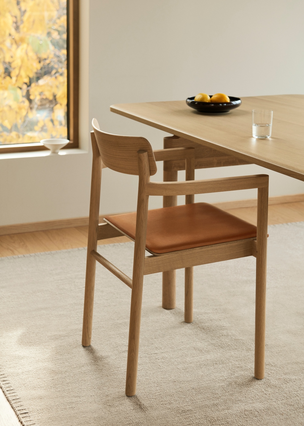 Post Chair Oak Light Oil_ Post Table Oak Light Oil by Cecilie Manz