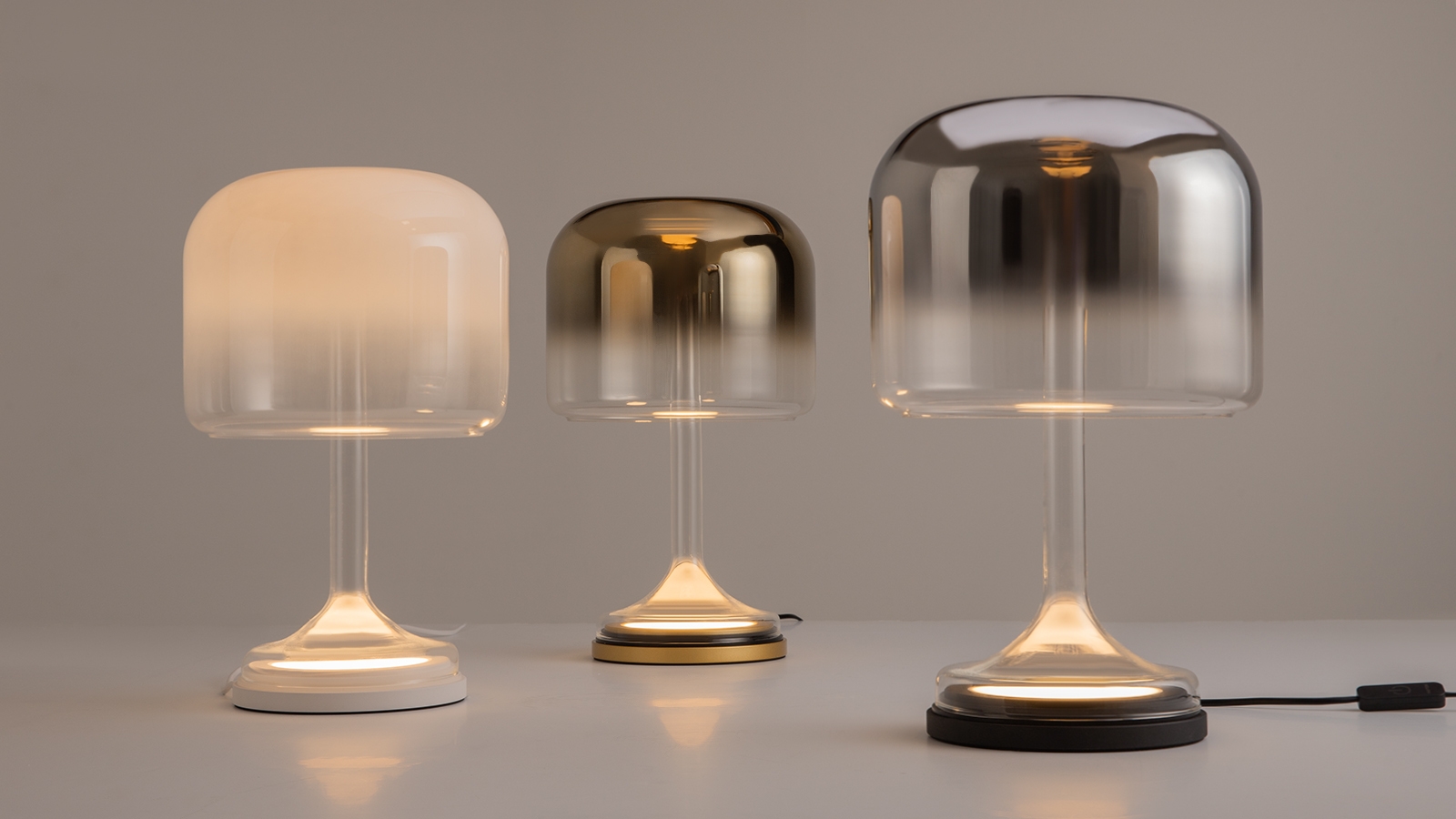 Spirito glass table lamp by Maytoni