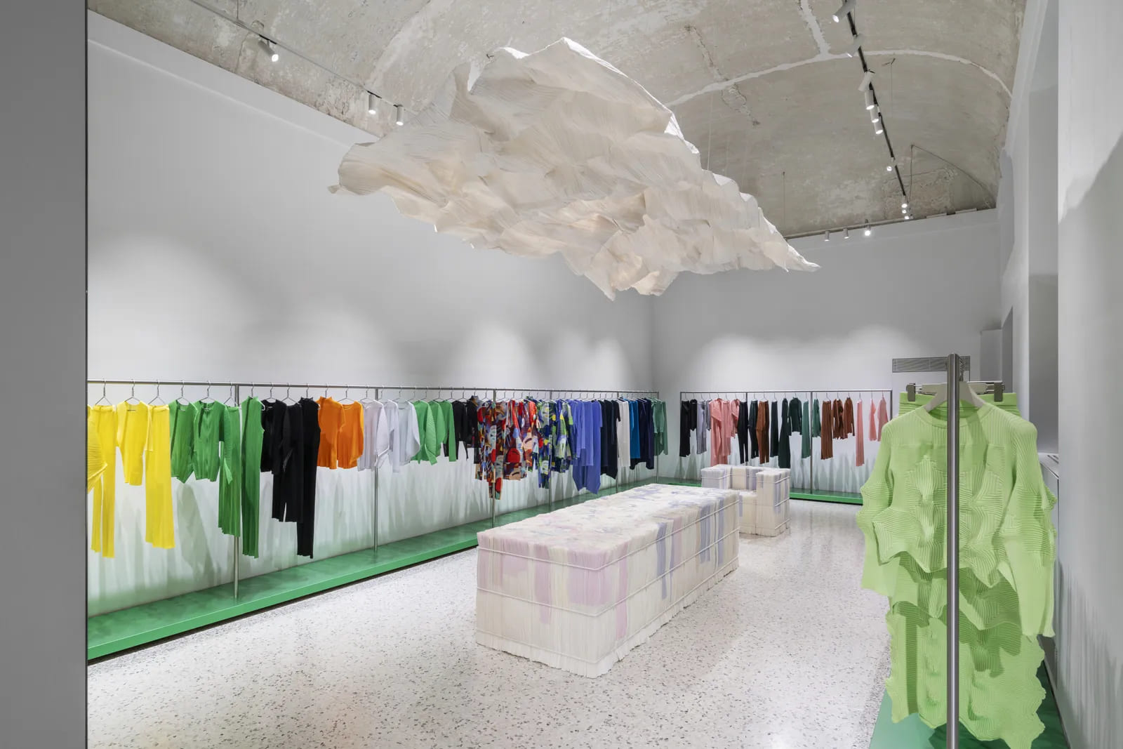 ISSEY MIYAKE store in Milan presents The Paper Log: Shell and Core