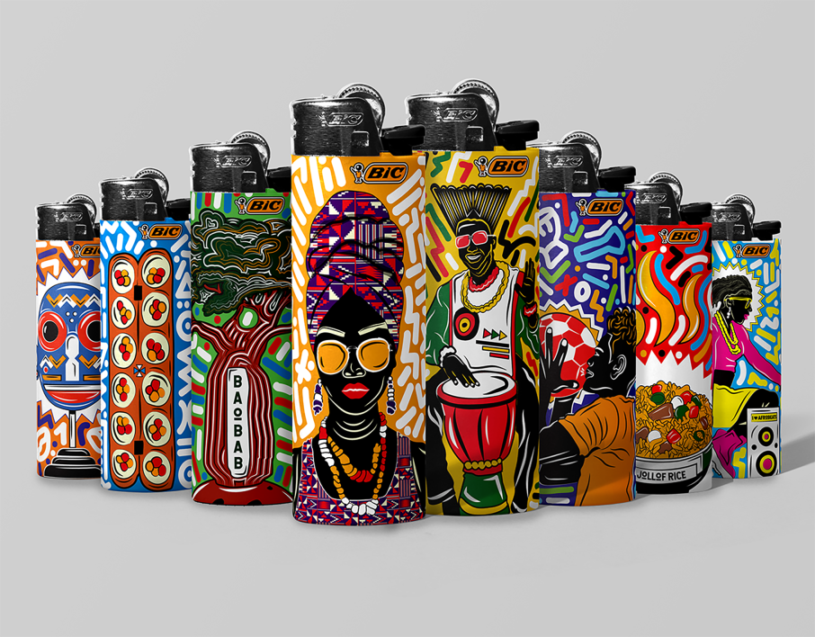 "BIC I Love Africa Pocket Lighter Series" by Tshepo Masilo ("Communication Designer of the Year")