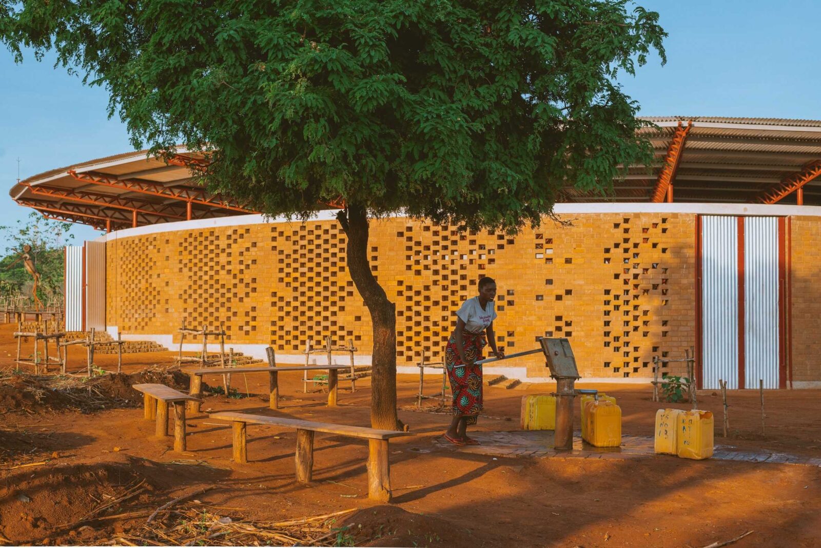 Bidi Bidi Refugee Settlement new Performance Arts Centre by Hassell and Localworks