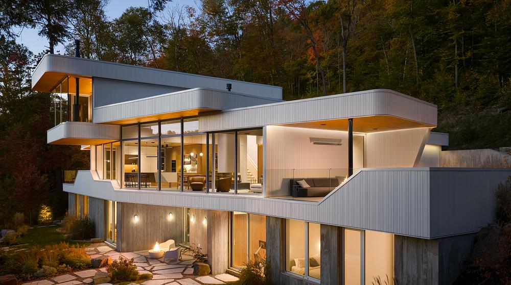 The Albatross - A Modern Family Retreat in Quebec by MU Architecture