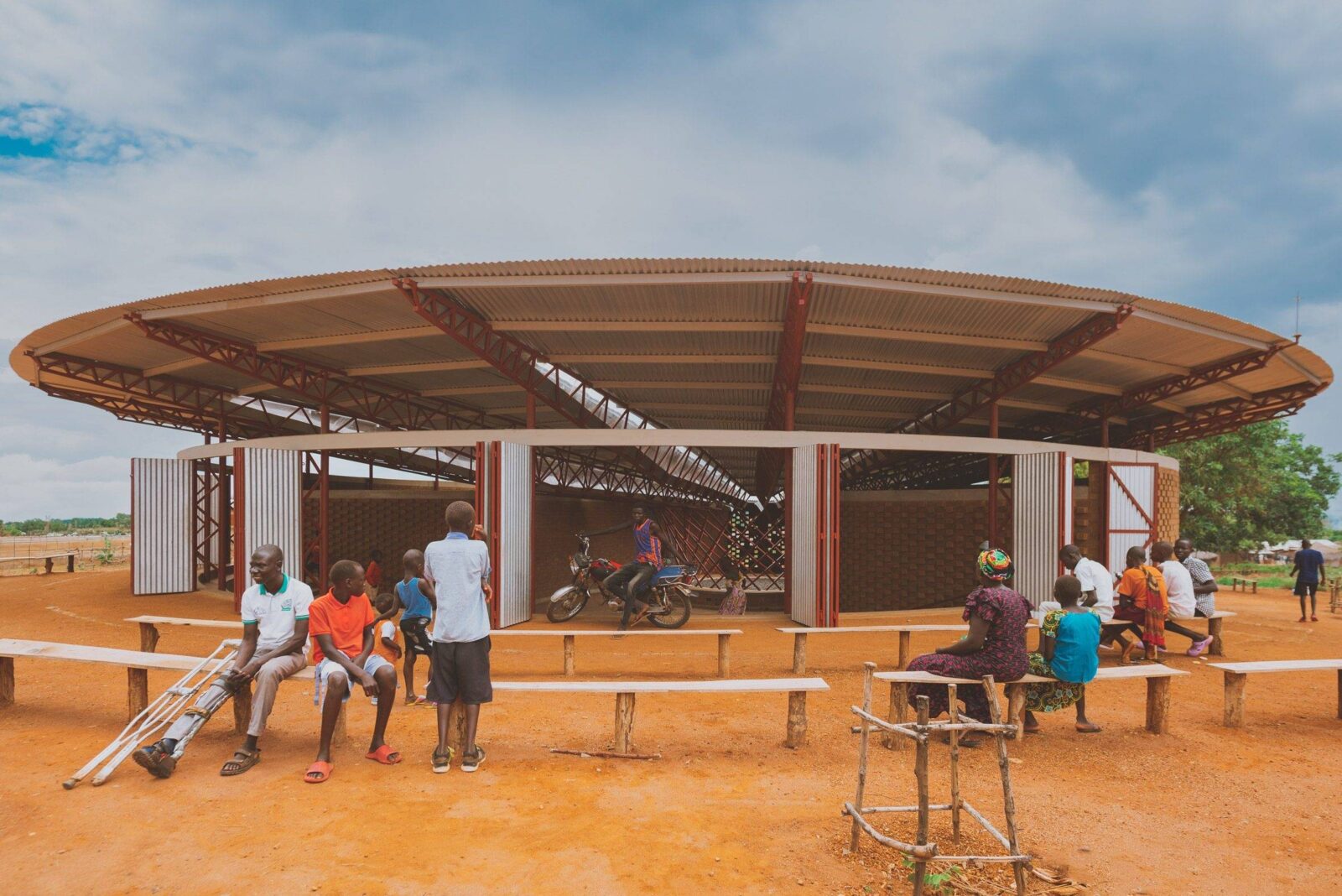 Bidi Bidi Refugee Settlement new Performance Arts Centre by Hassell and Localworks