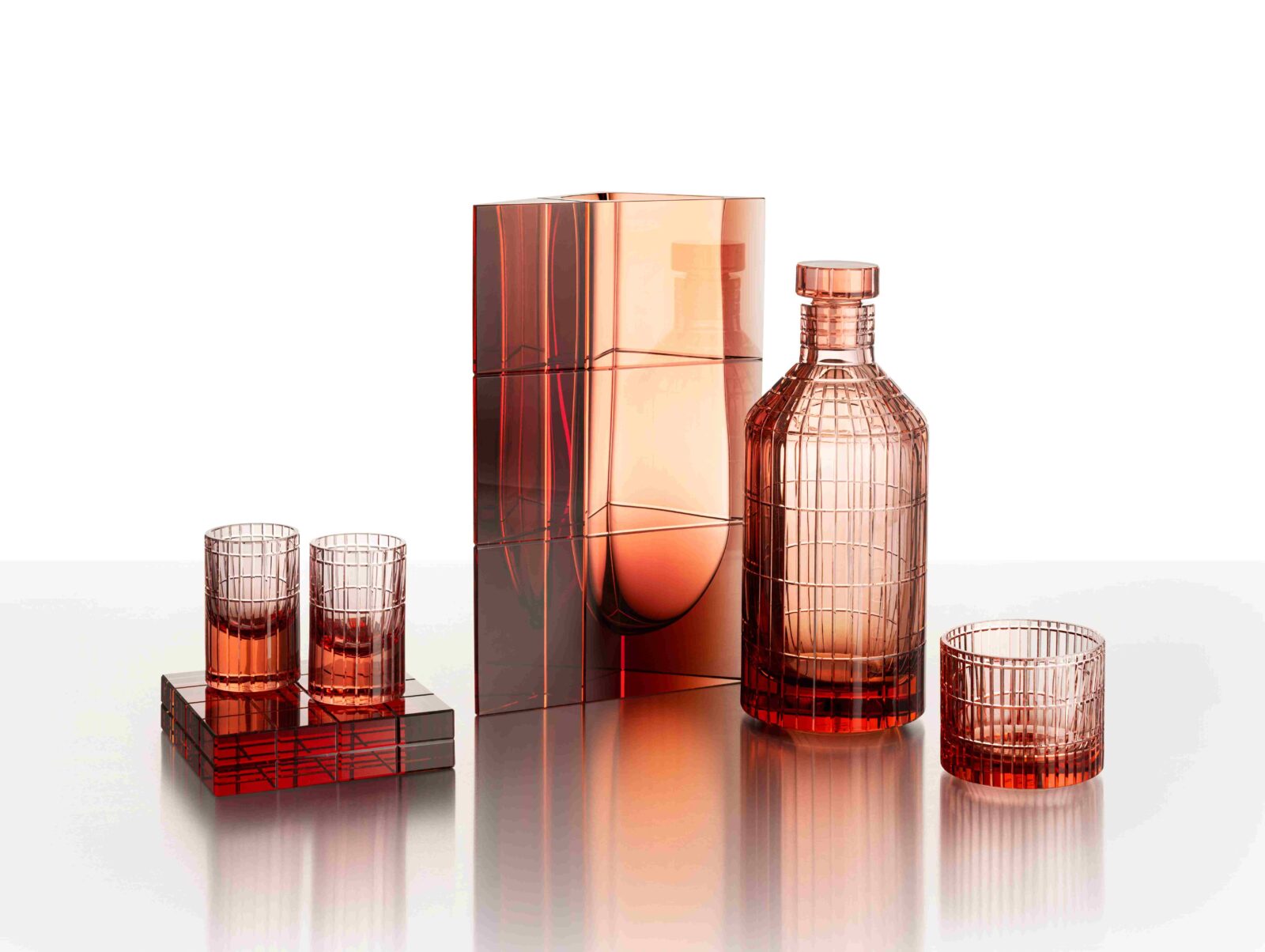 The Axis Collection of glass sets by Laurids Gallée and Moser