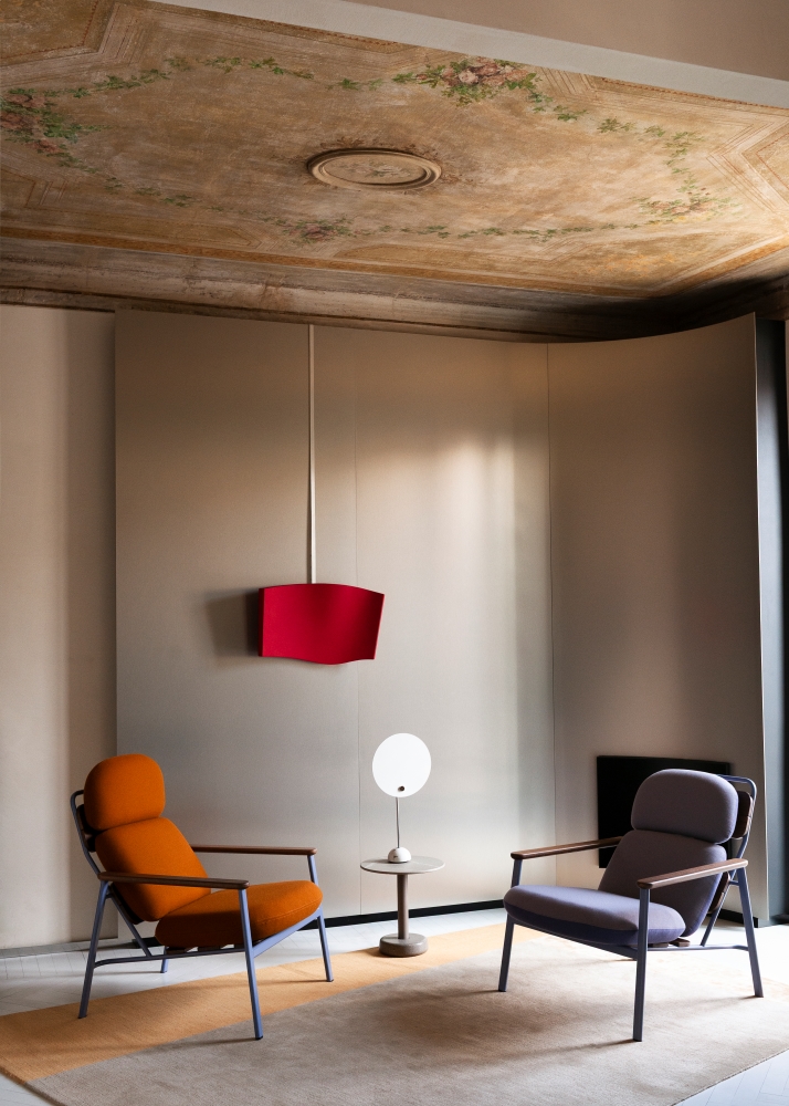 Eara chairs in the interior setting