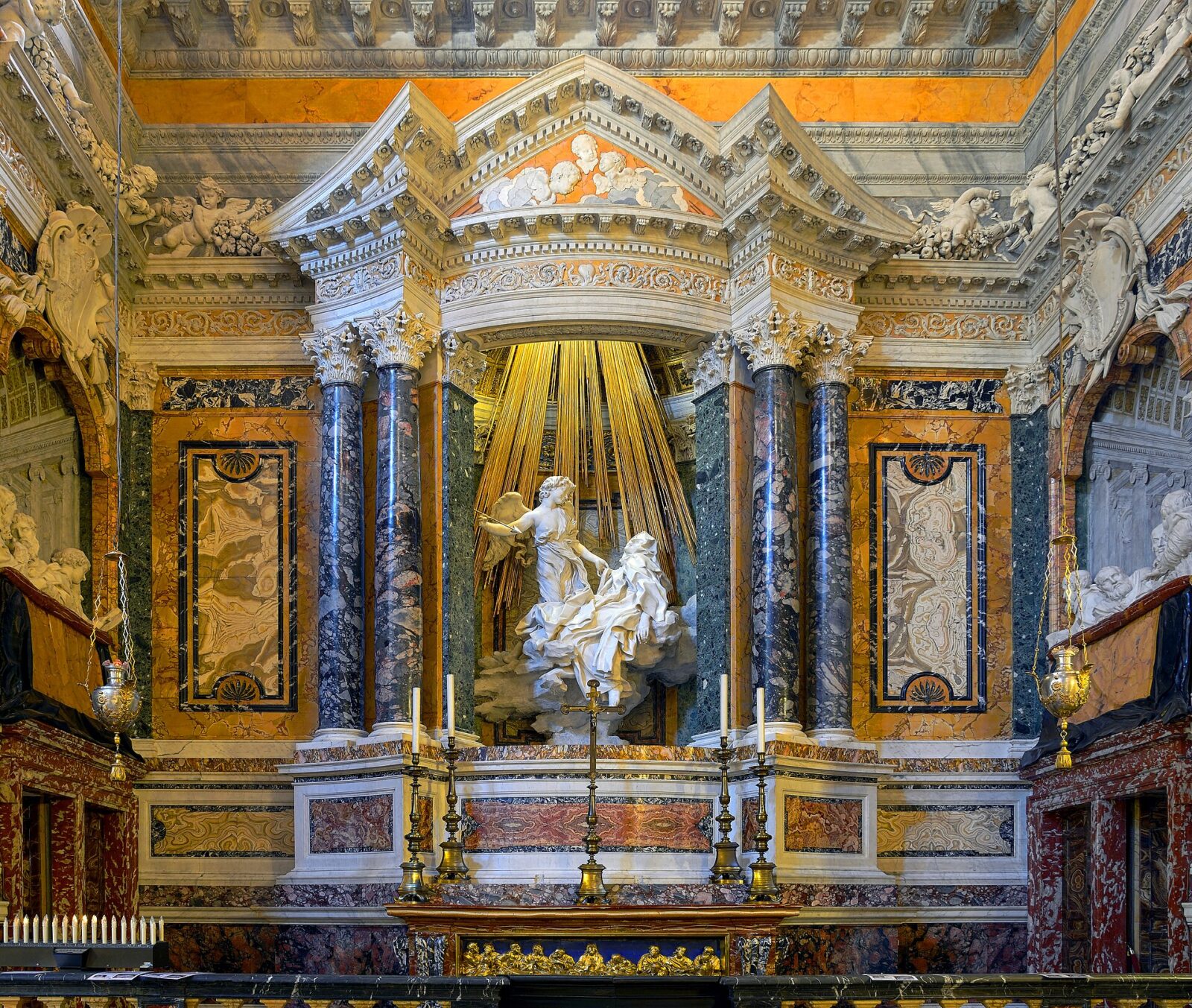 Bernini's Ecstasy of Saint Teresa in the Santa Maria della Vittoria in Rome