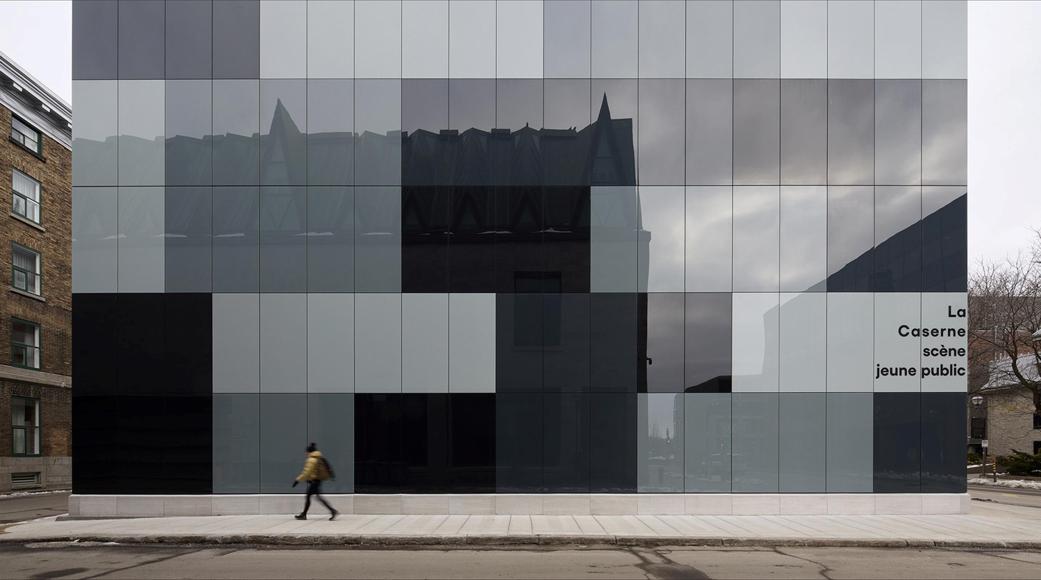 Black granit building