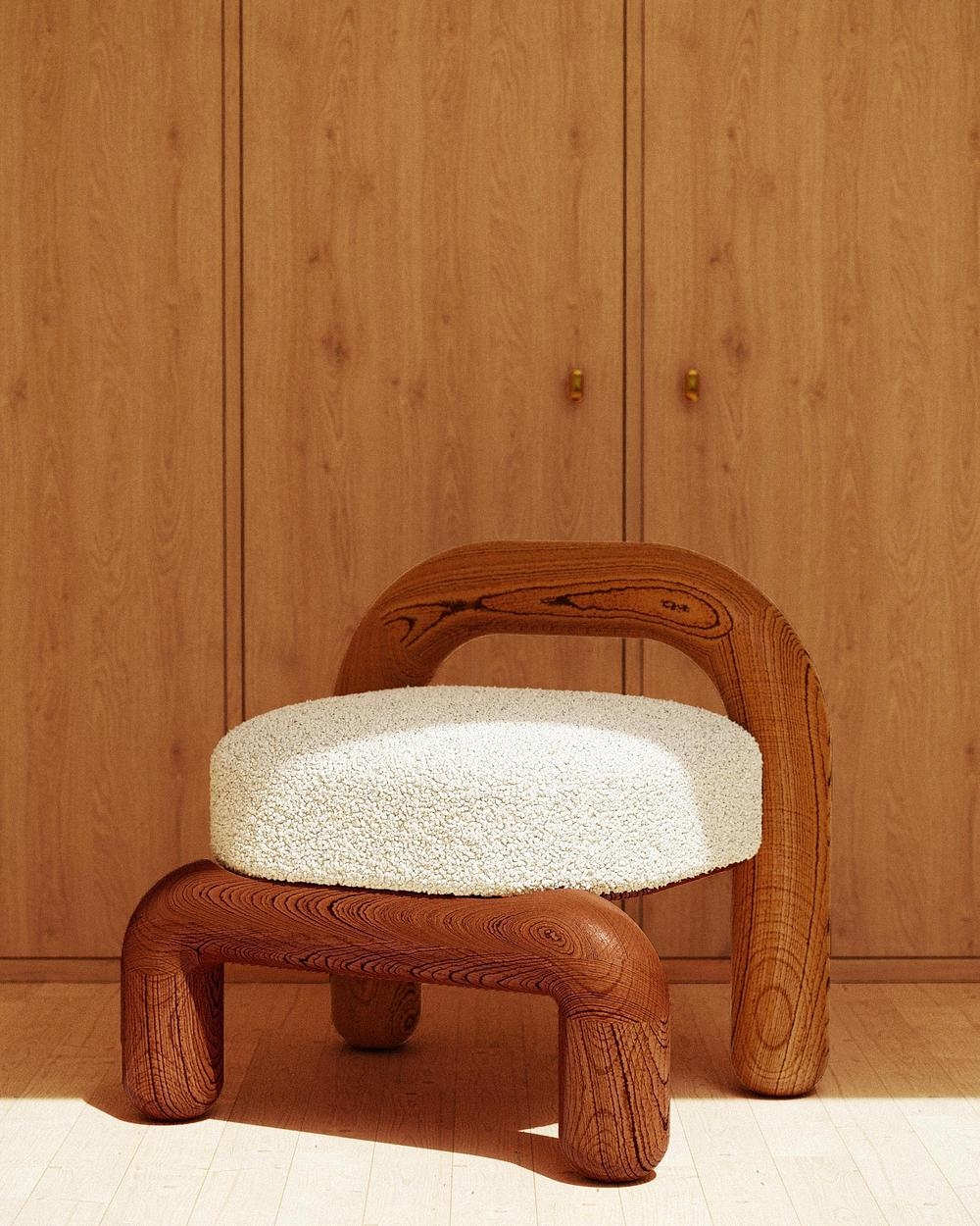 Lithic Lounge Chair by Maha Alavi Studio
