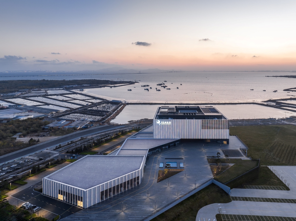 Qingdao Science & Technology Museum aerial view