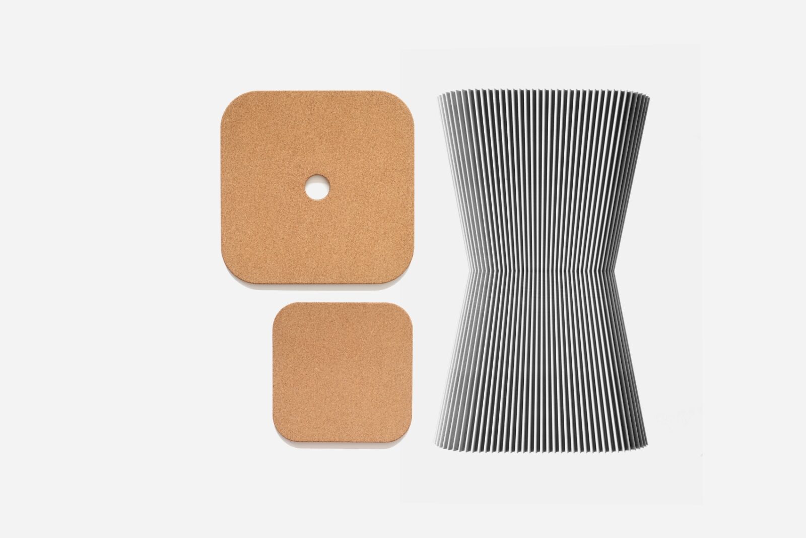 The Pyramid side table parts