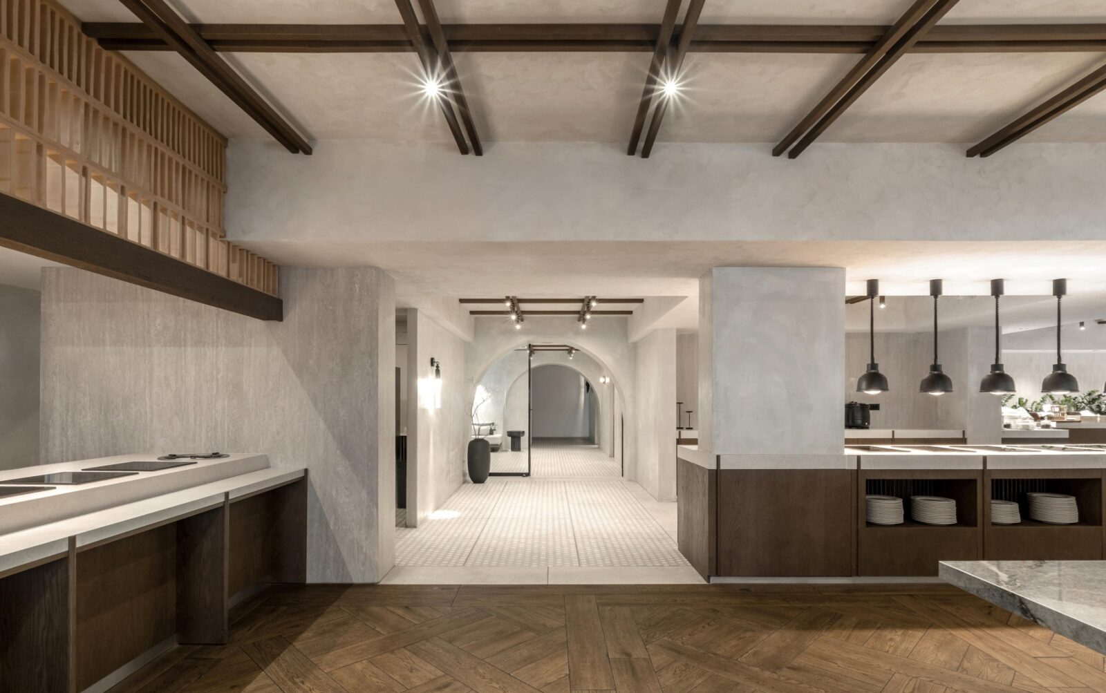 Estia Restaurant in a Greece resort, by Not a Number Architects